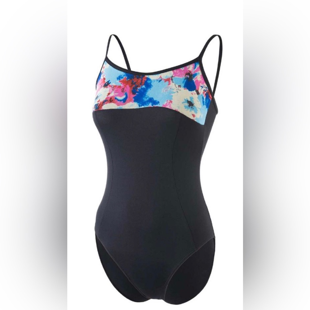 Black Leotard w/Print Top-  --New with Tags
